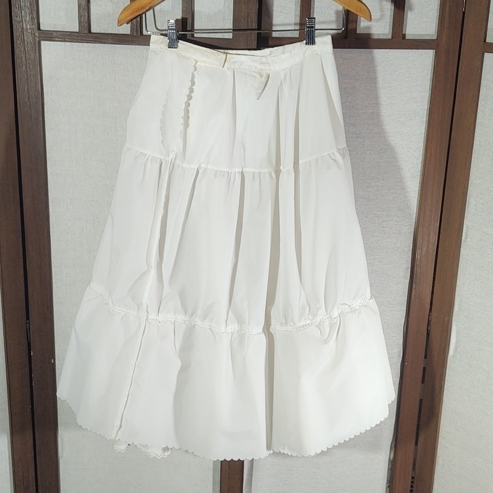 Vintage Midi Length Crinoline Slip Skirt Sz M - Picture 4 of 8